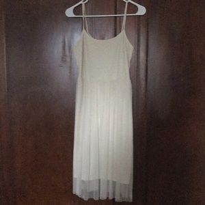 Cream lace and tulle dress